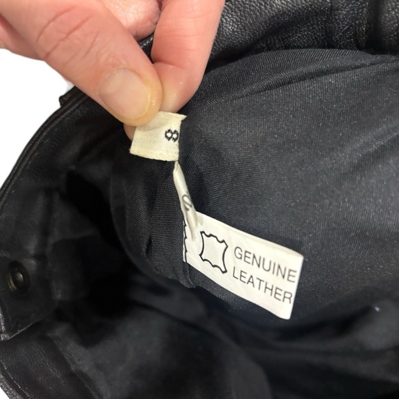 Vintage Genuine Leather Women’s Size 8 Limited Edition Straight Leg Pants - Picture 10 of 13